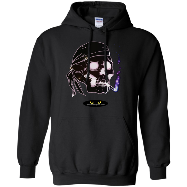 Biker Skull - Pullover Hoodie 8 oz