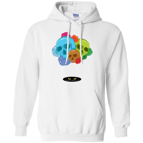 Skulls & Roses - Pullover Hoodie 8 oz