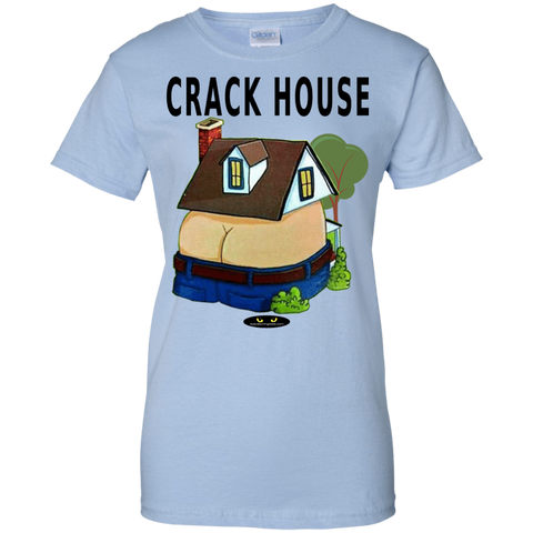 CRACK HOUSE - Ladies' 100% Cotton Tee