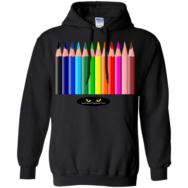 Hot Colored Pencils - Pullover Hoodie