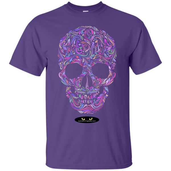 Colorful Skull Designed - Custom Ultra Cotton T-Shirt