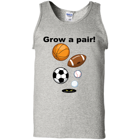 Grow a oair! _ 100% Cotton Tank Top