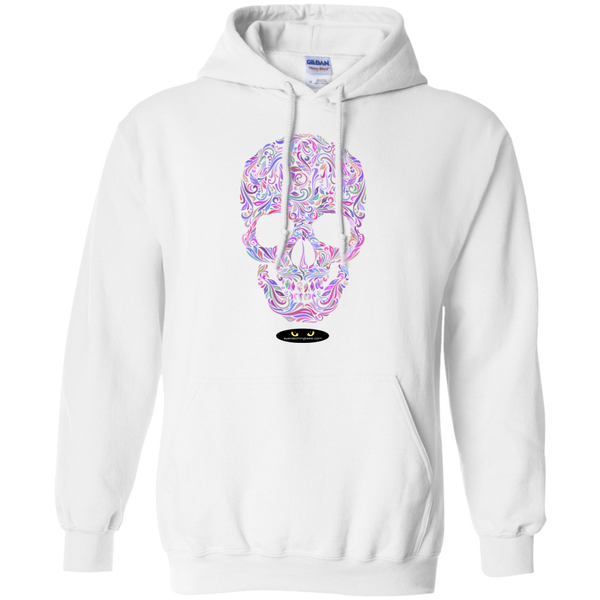 Colorful Skull Designed - Pullover Hoodie 8 oz