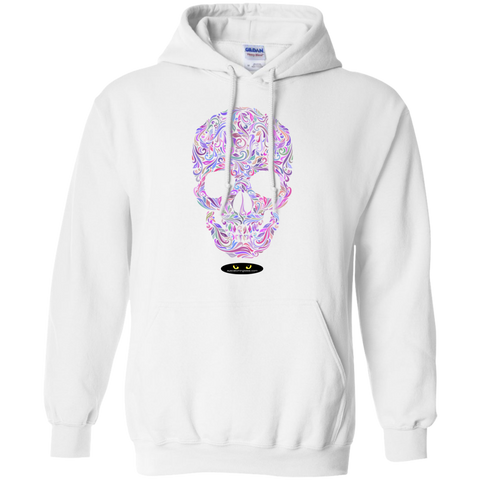 Colorful Skull Designed - Pullover Hoodie 8 oz