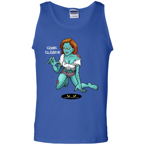 Zombie Girl_2 100% Cotton Tank Top