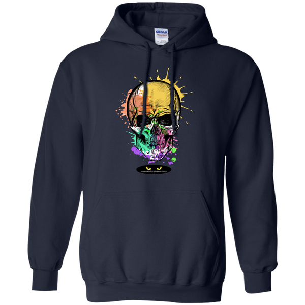 Beautiful Watercolor Skull - Pullover Hoodie 8 oz