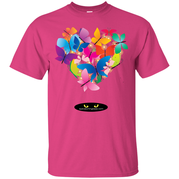 Heart Shaped Butterflies -  Ultra Cotton Tee