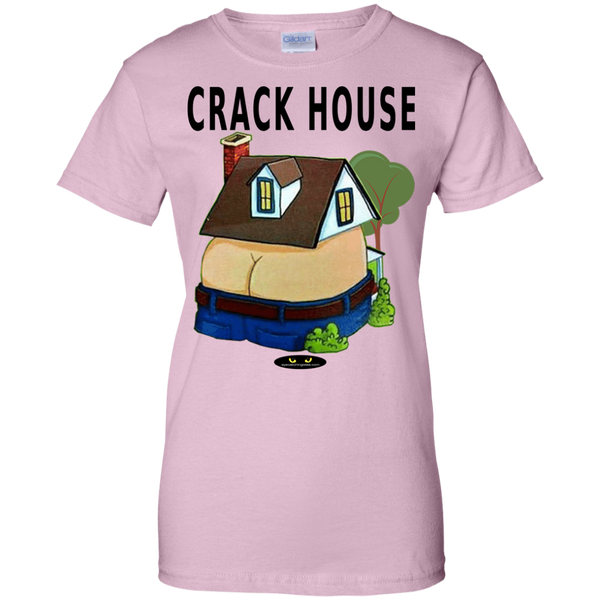 CRACK HOUSE - Ladies' 100% Cotton Tee