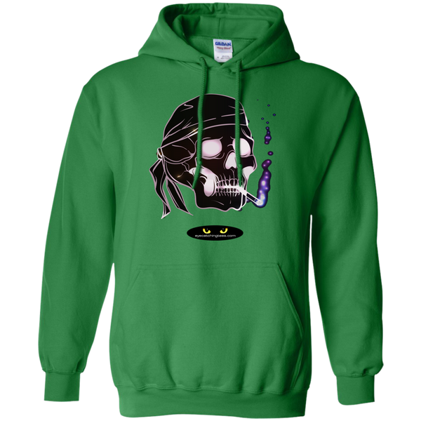 Biker Skull - Pullover Hoodie 8 oz