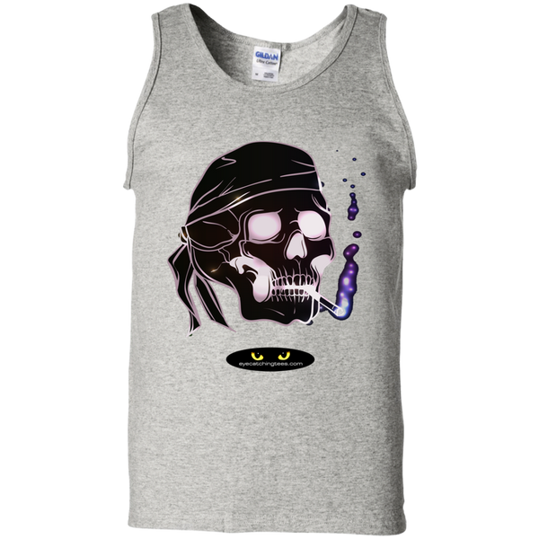 Biker Skull - 100% Cotton Tank Top