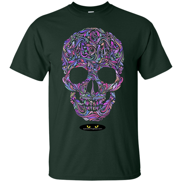 Colorful Skull Designed - Custom Ultra Cotton T-Shirt