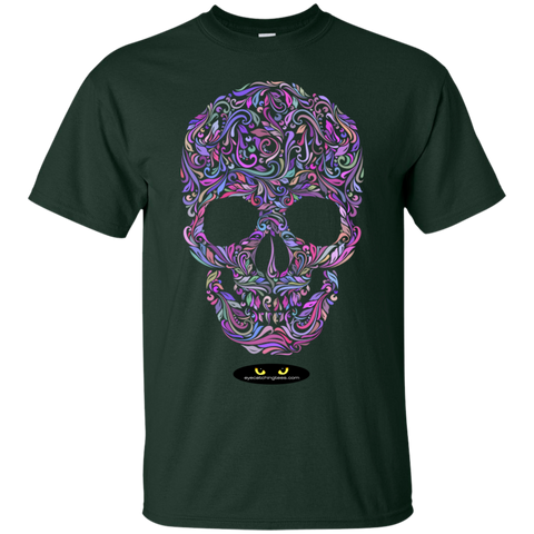 Colorful Skull Designed - Custom Ultra Cotton T-Shirt