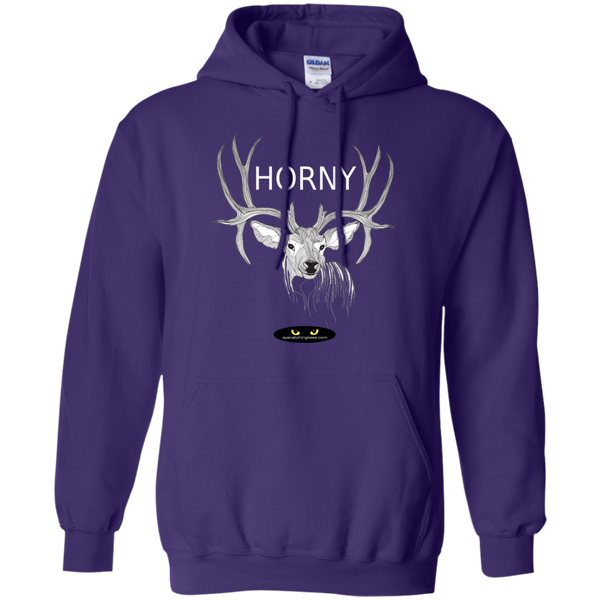 Horny Deer Image - Pullover Hoodie