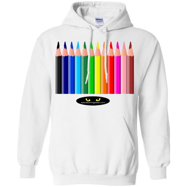 Hot Colored Pencils - Pullover Hoodie