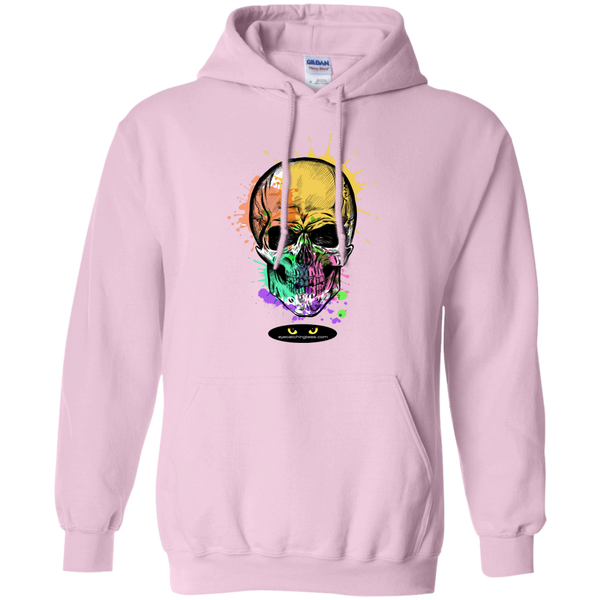 Beautiful Watercolor Skull - Pullover Hoodie 8 oz