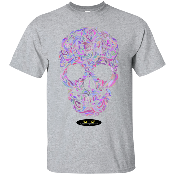 Colorful Skull Designed - Custom Ultra Cotton T-Shirt