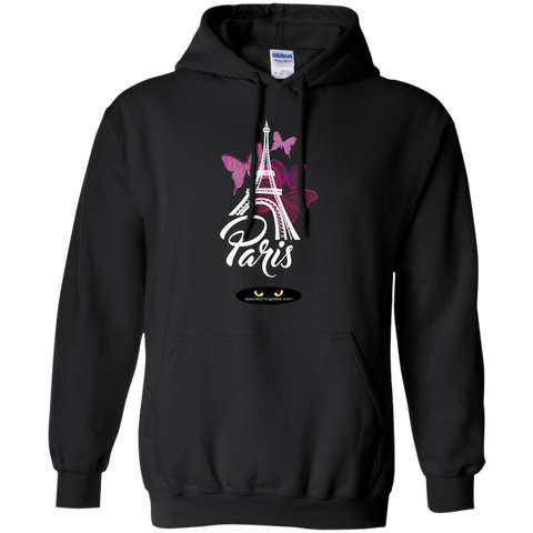 Paris Butterflies - Pullover Hoodie .