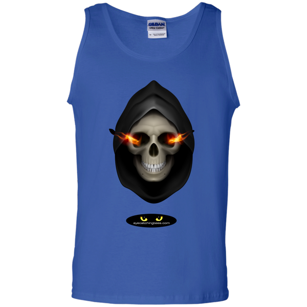 Hooded Skull - 100% Cotton Tank Top