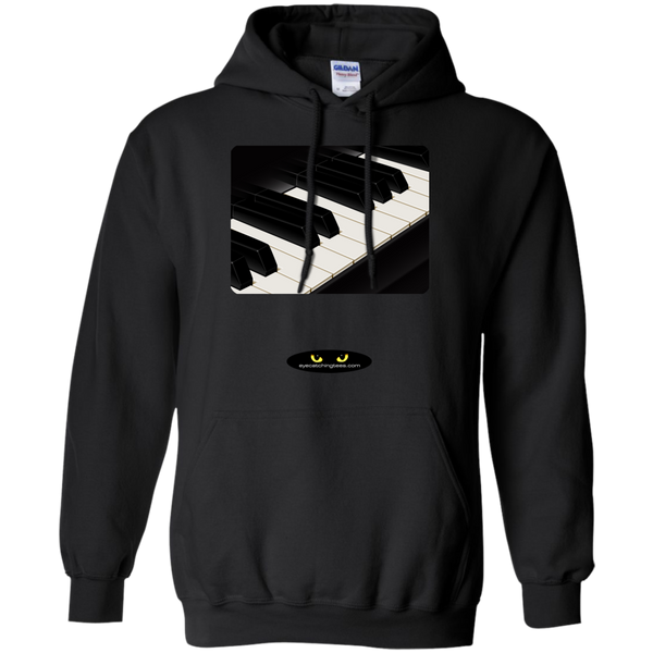 Piano Keys Pullover Hoodie 8 oz