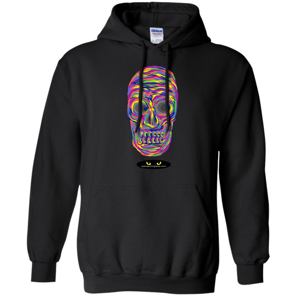 VERY Colorful Skull - Pullover Hoodie 8 oz