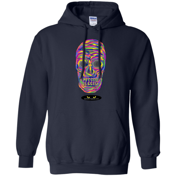 VERY Colorful Skull - Pullover Hoodie 8 oz