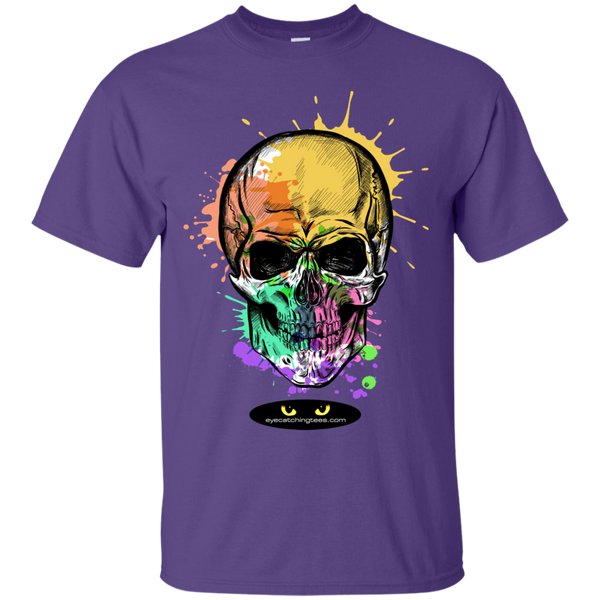 Beautiful Watercolor Skull - Custom Ultra Cotton T-Shirt