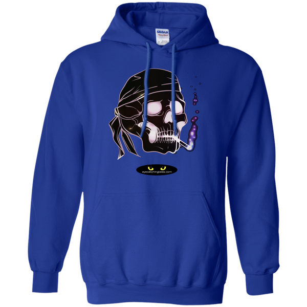 Biker Skull - Pullover Hoodie 8 oz