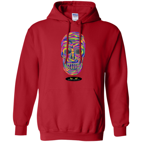 VERY Colorful Skull - Pullover Hoodie 8 oz