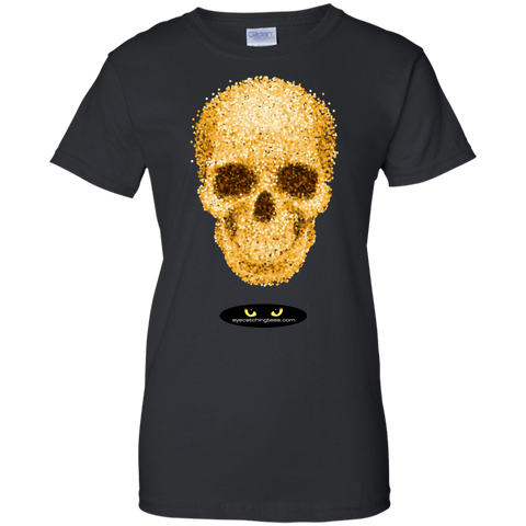 Golden Skull - Ladies Custom 100% Cotton T-Shirt