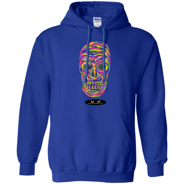 VERY Colorful Skull - Pullover Hoodie 8 oz