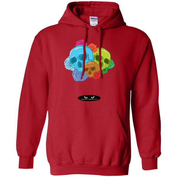 Skulls & Roses - Pullover Hoodie 8 oz