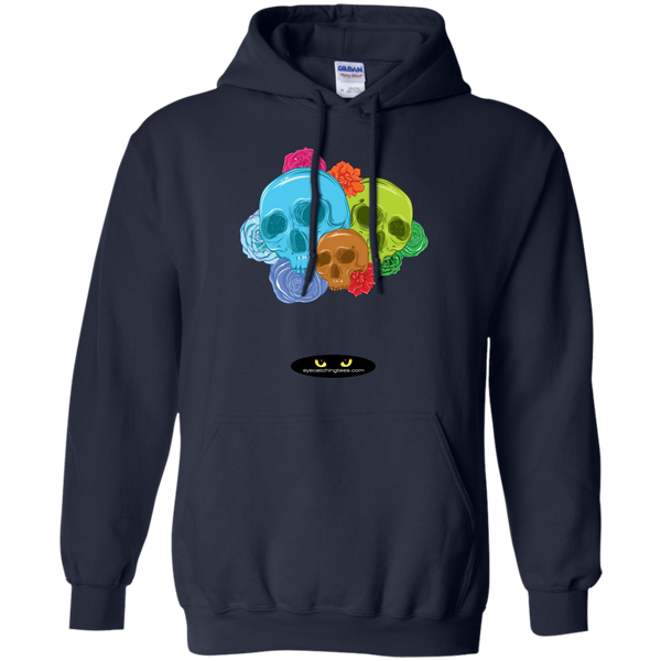 Skulls & Roses - Pullover Hoodie 8 oz