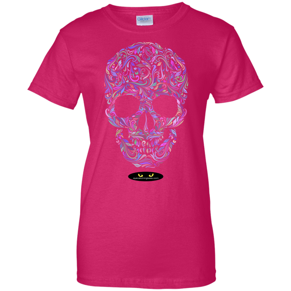 Colorful Skull Design -  Ladies' Custom Tee