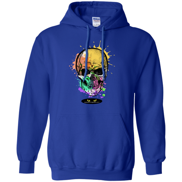 Beautiful Watercolor Skull - Pullover Hoodie 8 oz