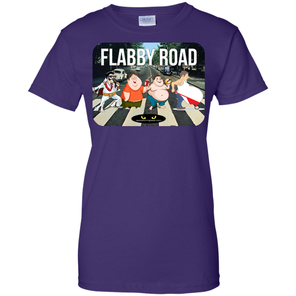 FLABBY ROAD - Ladies' 100% Cotton T-Shirt