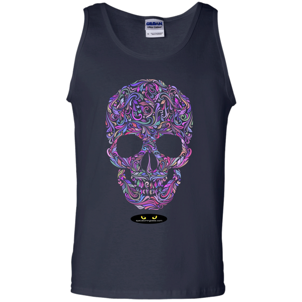 Colorful Skull - 100% Cotton Tank Top