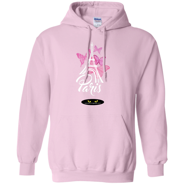 Paris Butterflies - Pullover Hoodie .