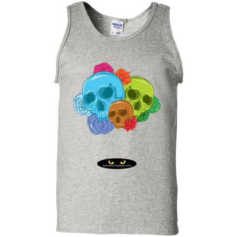 Skulls & Roses - 100% Cotton Tank Top