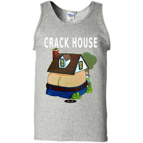 CRACK HOUSE - 100% Cotton Tank Top