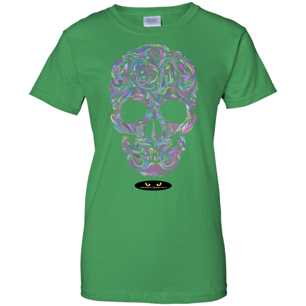 Colorful Skull Design -  Ladies' Custom Tee