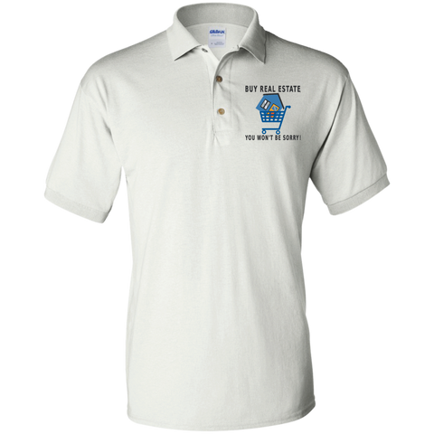 Buy Real Estate! - Unisex Embroidered Polo