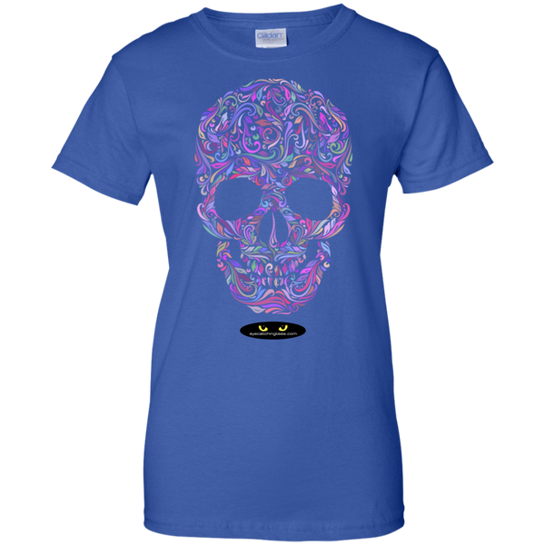 Colorful Skull Design -  Ladies' Custom Tee