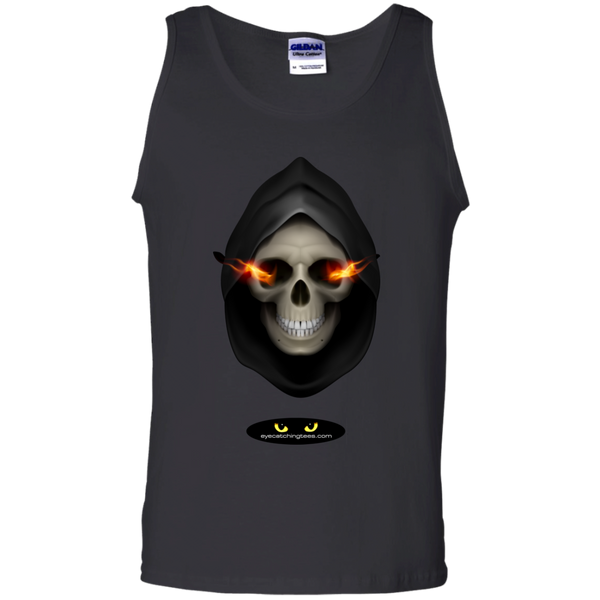 Hooded Skull - 100% Cotton Tank Top