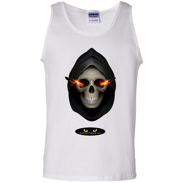 Hooded Skull - 100% Cotton Tank Top