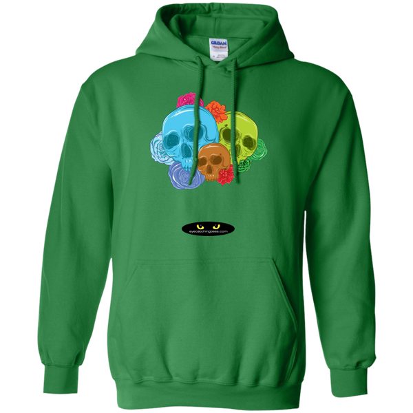 Skulls & Roses - Pullover Hoodie 8 oz