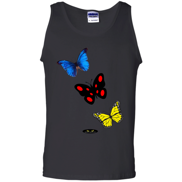 3 Sexy Butterflies - 100% Cotton Tank Top