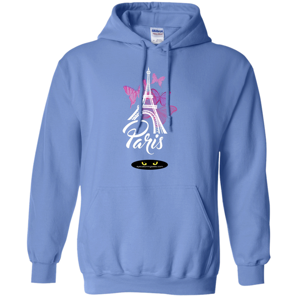 Paris Butterflies - Pullover Hoodie .