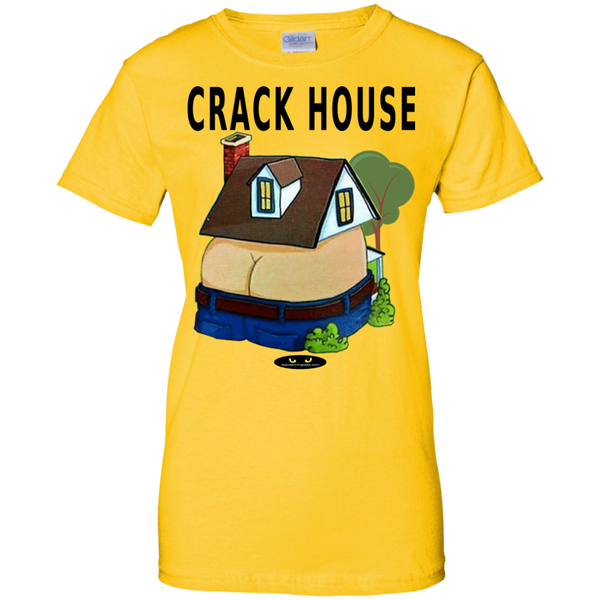 CRACK HOUSE - Ladies' 100% Cotton Tee