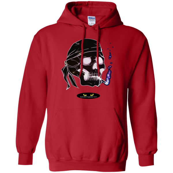 Biker Skull - Pullover Hoodie 8 oz