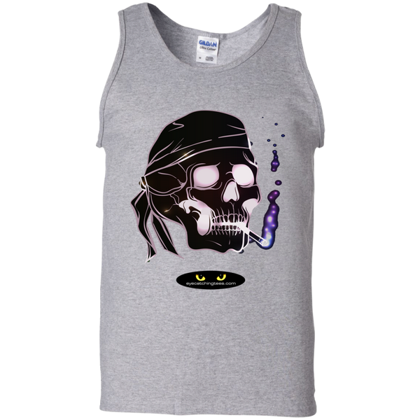 Biker Skull - 100% Cotton Tank Top